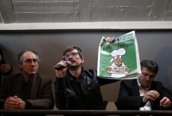 Presentazione ultimo numero di Charlie Hebdo - Fonte ANSA