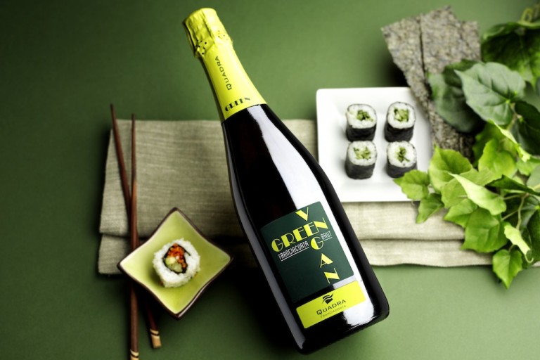 Quadra certifica il primo Franciacorta “Green Vegan”.