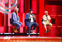 I giudici di Masterchef: da sx Giorgio Locatelli, Antonino Cannavacciuolo, Bruno Barbieri