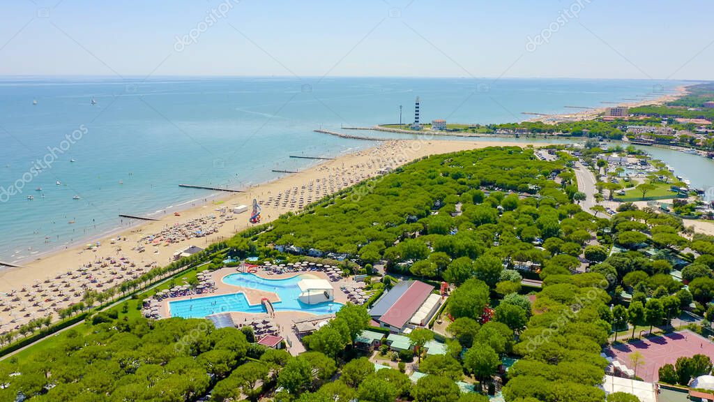 vista aerea di Jesolo