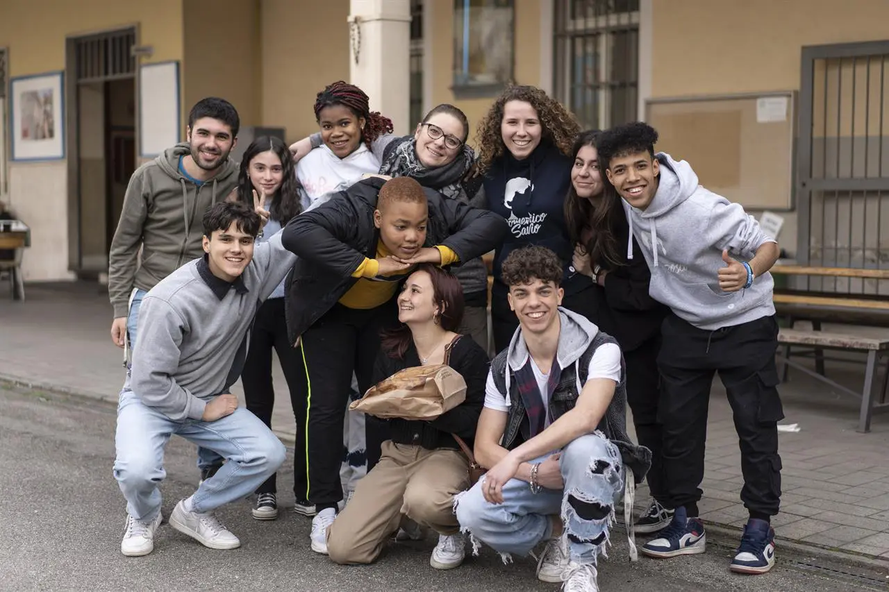 Ragazzi e l'impegno della rete sociale dei Salesiani 