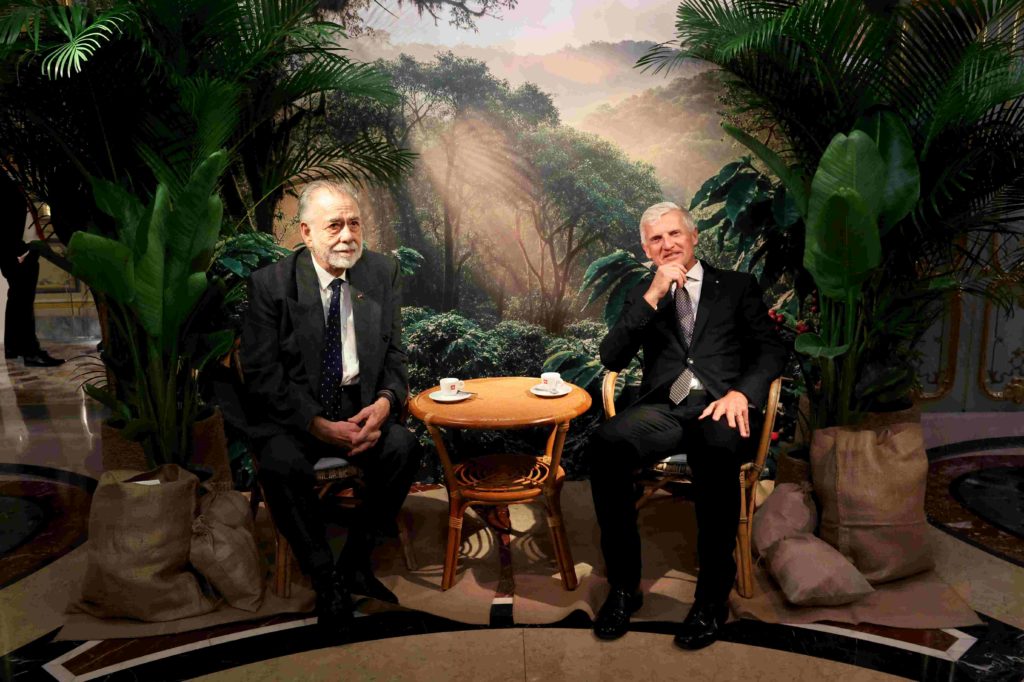 Francis Ford Coppola-regista , e Andrea-Illy, presidente di Illy Caffè