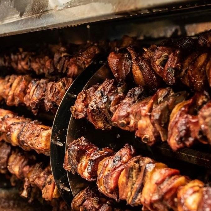 Lo spiedo della Trattoria Gerli di Milano